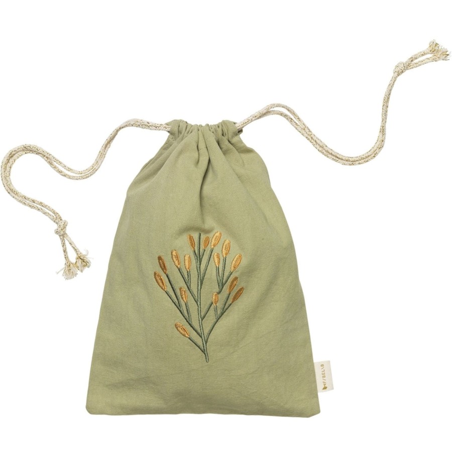 Home Fabelab | Gift Bag - Pine Embroidery - Sage Caramel