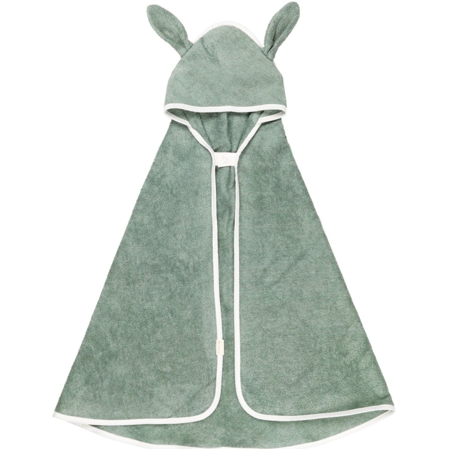 Bathtime Fabelab | Hooded Baby Towel - Bunny Eucalyptus