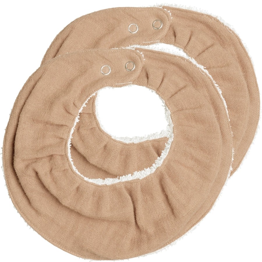 Mealtime Fabelab | Ruffle Bib 2 Pack Dusty Rose