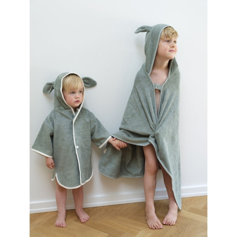 Bathtime Fabelab | Poncho-Robe - Baby - Bunny Eucalyptus