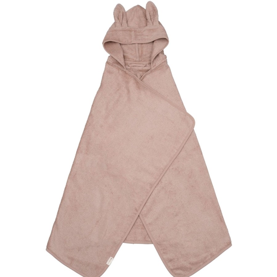 Bathtime Fabelab | Hooded Junior Towel - Bunny Old Rose