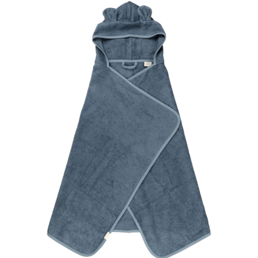 Bathtime Fabelab | Hooded Junior Towel - Bear Blue Spruce