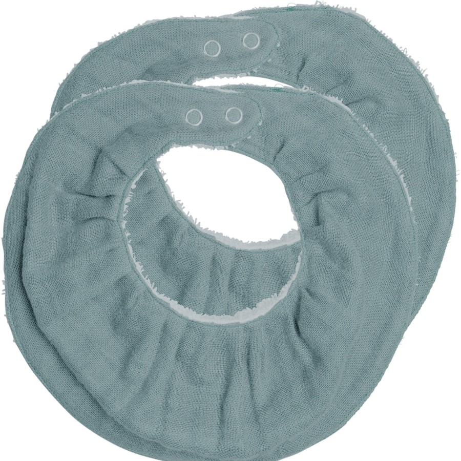 Mealtime Fabelab | Ruffle Bib 2 Pack Cottage Blue