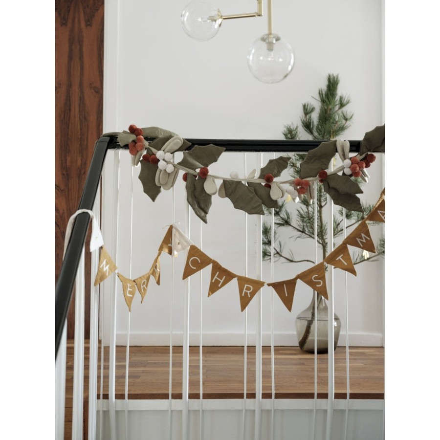 Home Fabelab | Garland - Christmas - Natural, Ochre 12Cm De