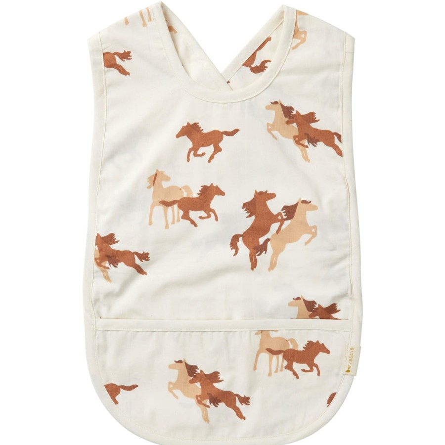 Mealtime Fabelab | Cross Back Bib - Wild At Heart Print Multi