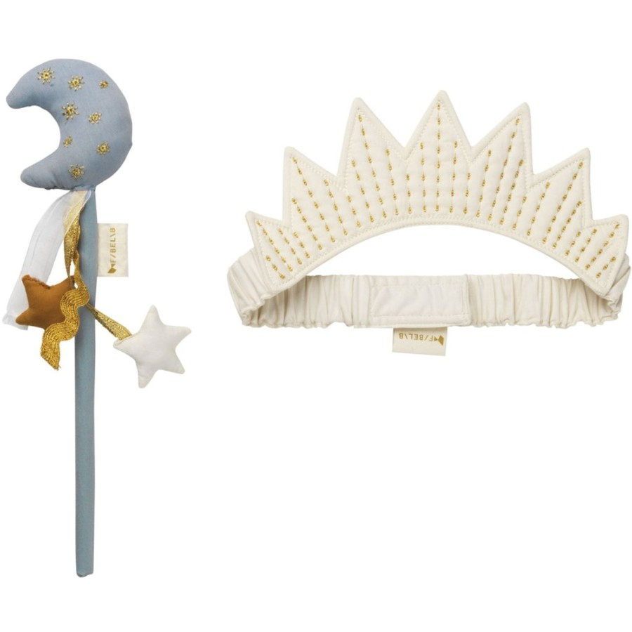 Playtime Fabelab | Dress-Up Moon Fairy Wand And Tiara Set Cottage Blue