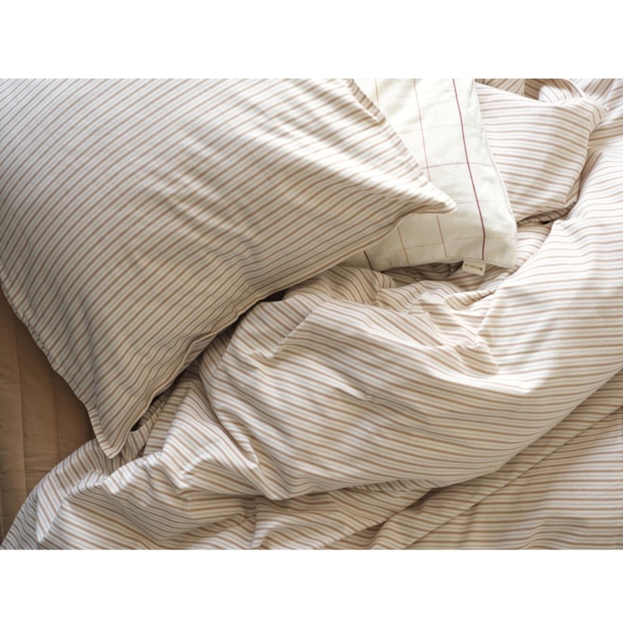 Bedtime Fabelab | Bedding Adult - Caramel Stripes Natural/Caramel Stripes