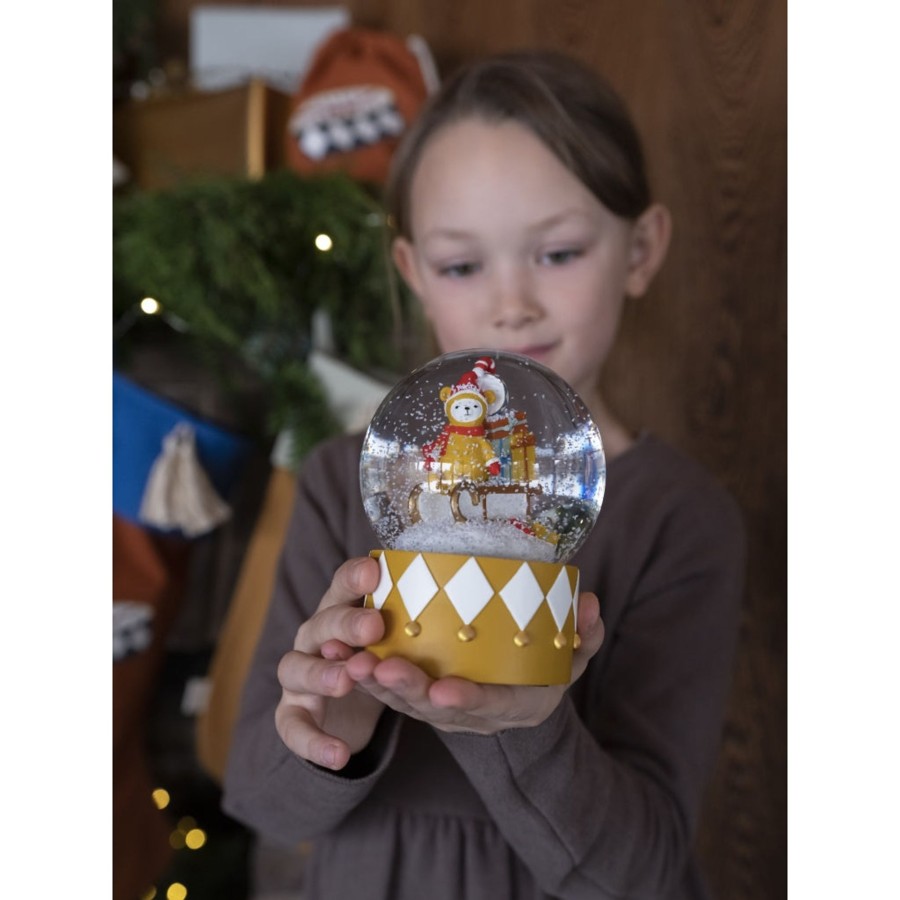 Christmas Fabelab | Snow Globe Bob'S Sleighride Ochre