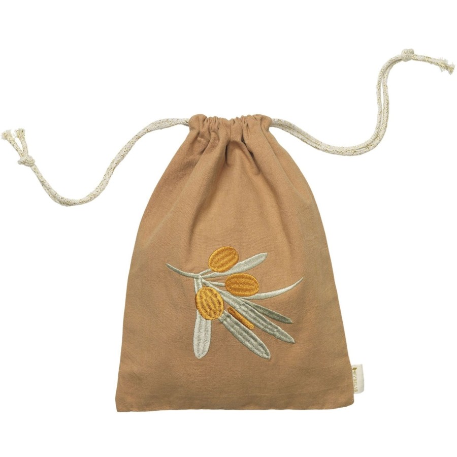 Christmas Fabelab | Gift Bag - Buckthorn Embroidery - Caramel Chestnut