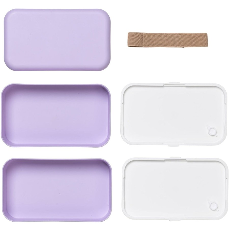 Mealtime Fabelab | Lunchbox 2 Layer Pla Lilac