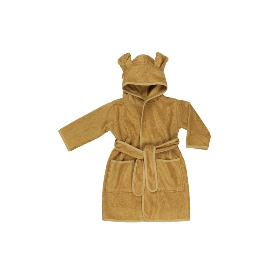 Bathtime Fabelab | Bathrobe - Junior - Bear Ochre