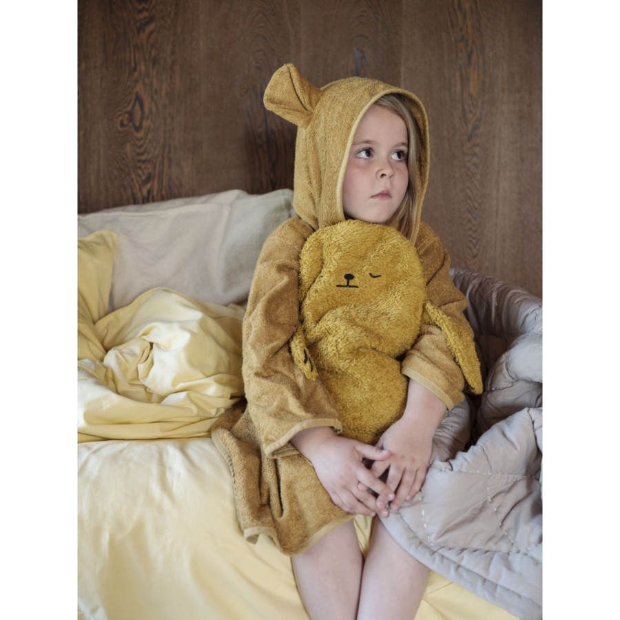 Bathtime Fabelab | Bathrobe - Junior - Bear Ochre