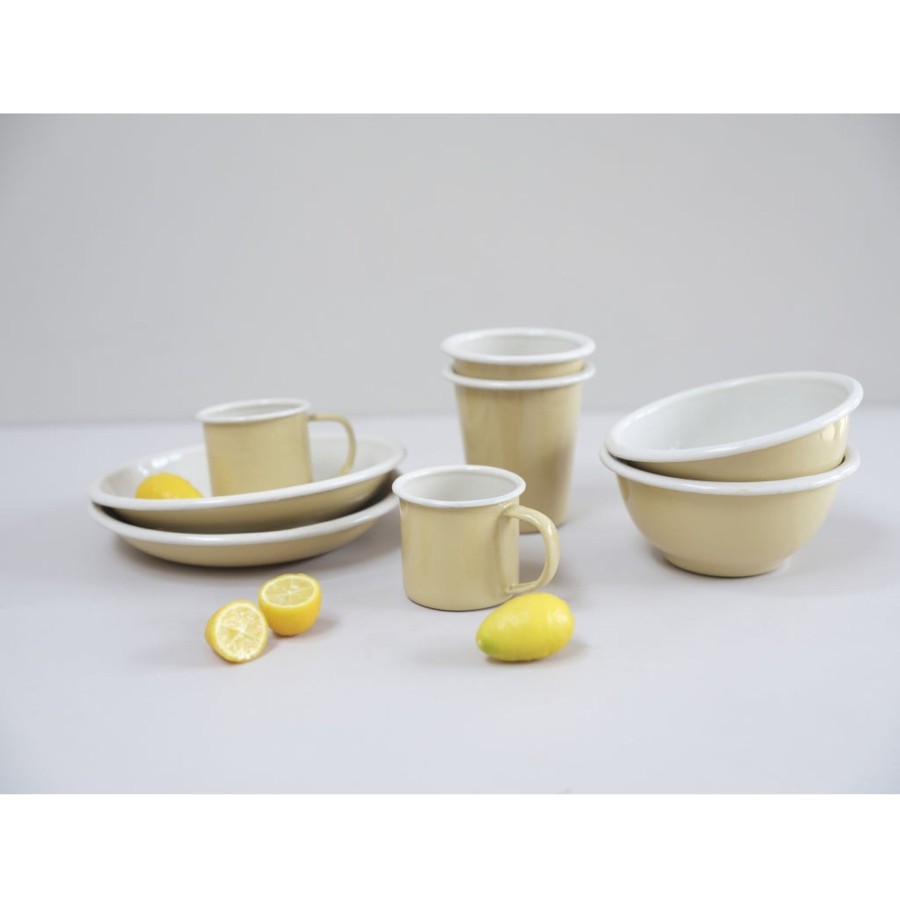 Mealtime Fabelab | Enamel Bowl 2 Pcs Pale Yellow