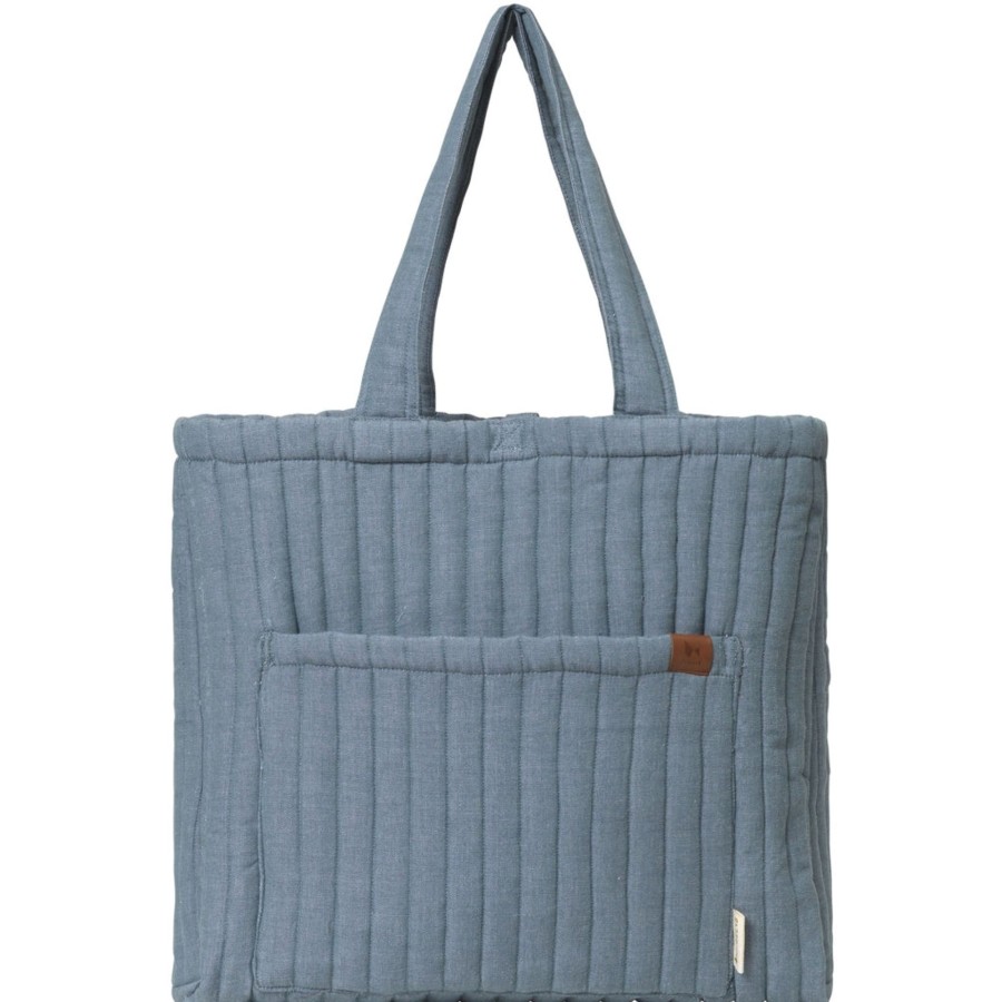 Bags & Backpacks Fabelab | Quilted Tote Bag - Chambray Blue Spruce