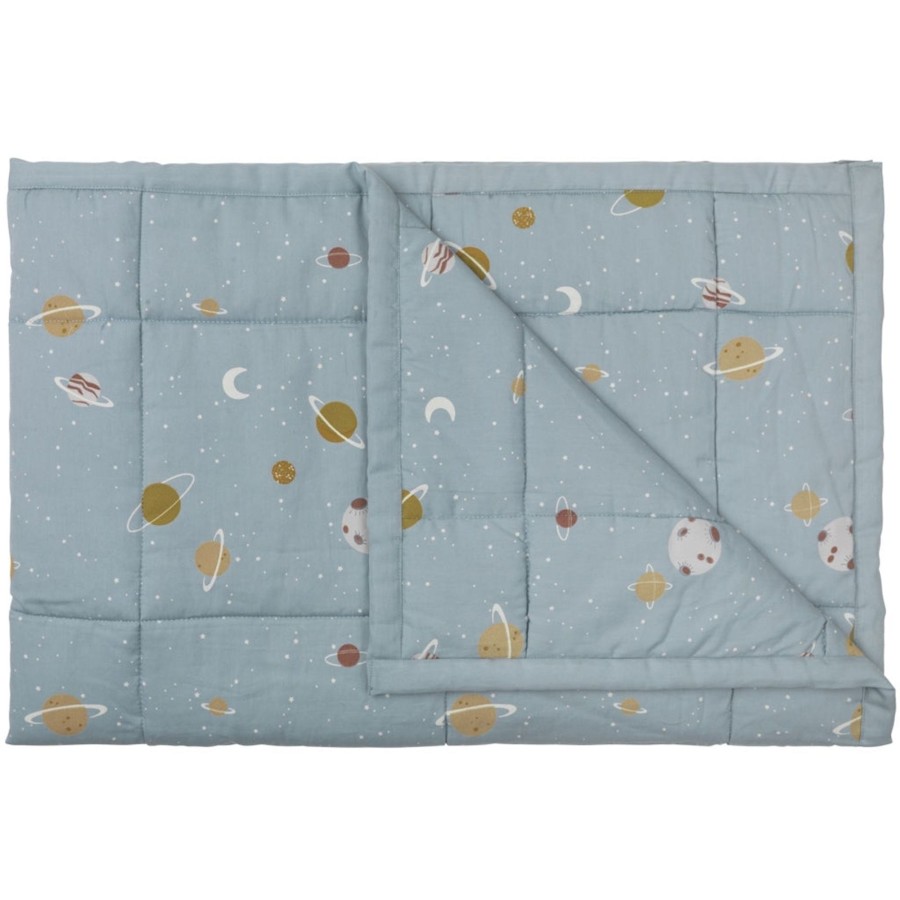 Home Fabelab | Quilted Baby Blanket - Planetary Multi Print