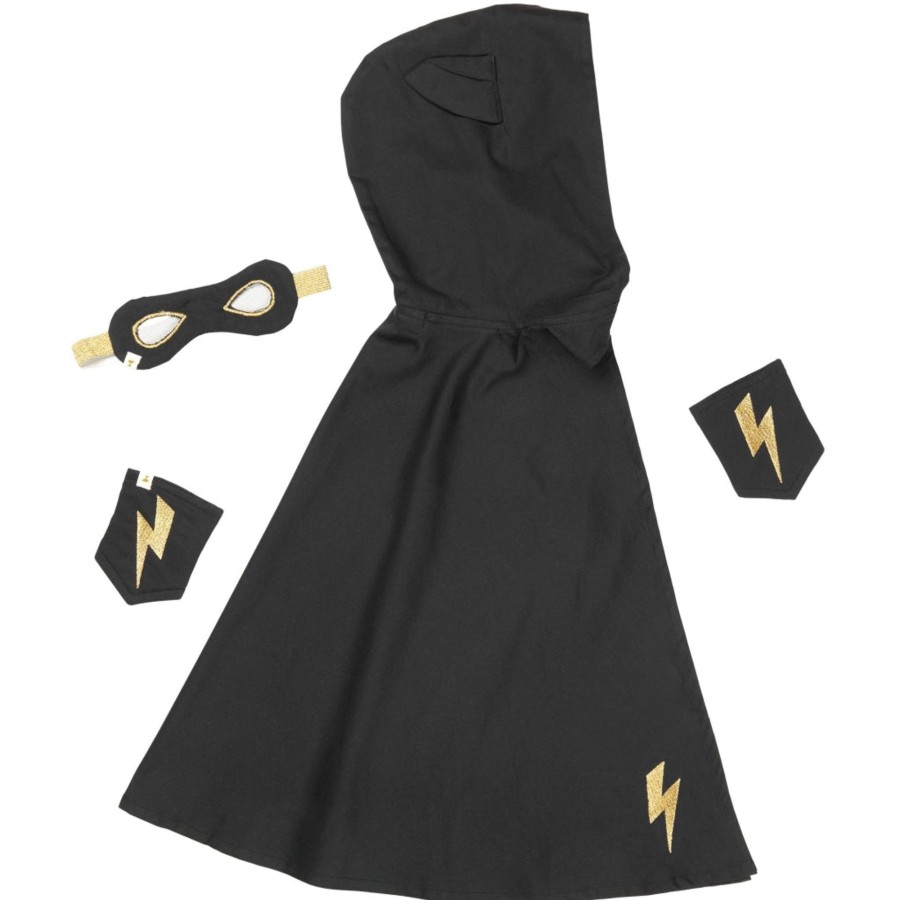 Playtime Fabelab | Dress-Up Superhero Set Black