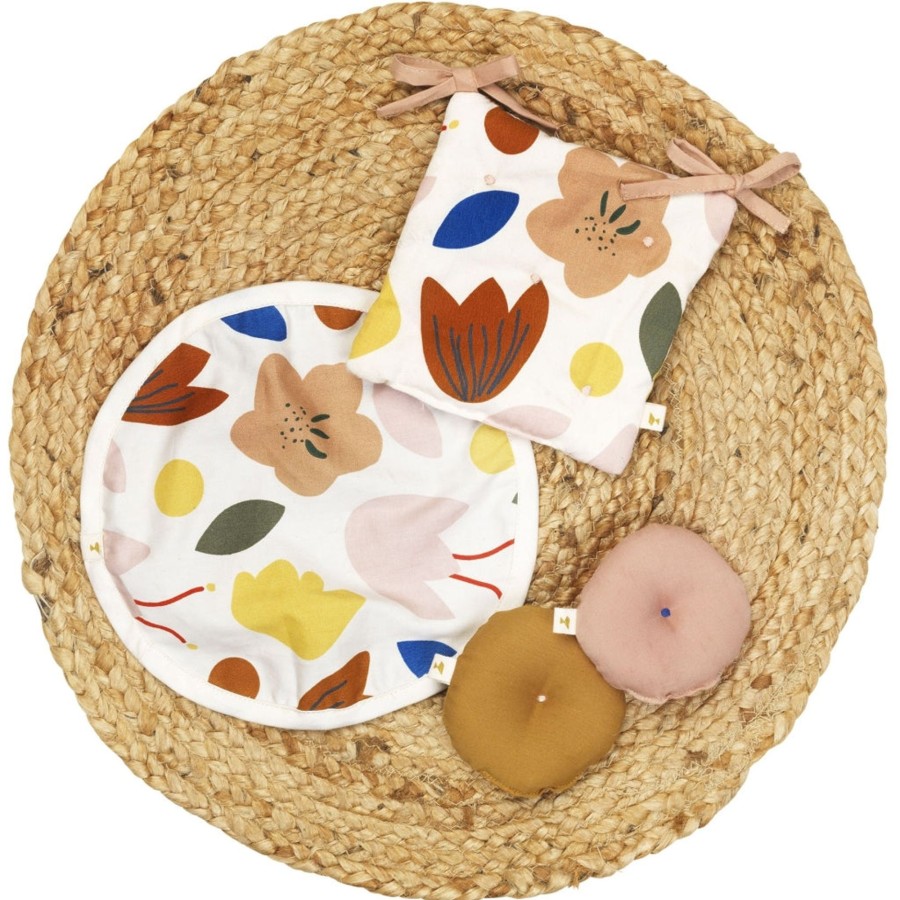 Playtime Fabelab | Doll Cushions - Rug Set - Mix Multi Print