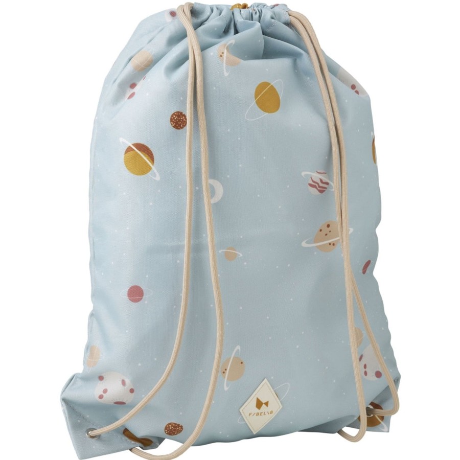 Bags & Backpacks Fabelab | String Bag - Planetary - Cottage Blue Multi Print