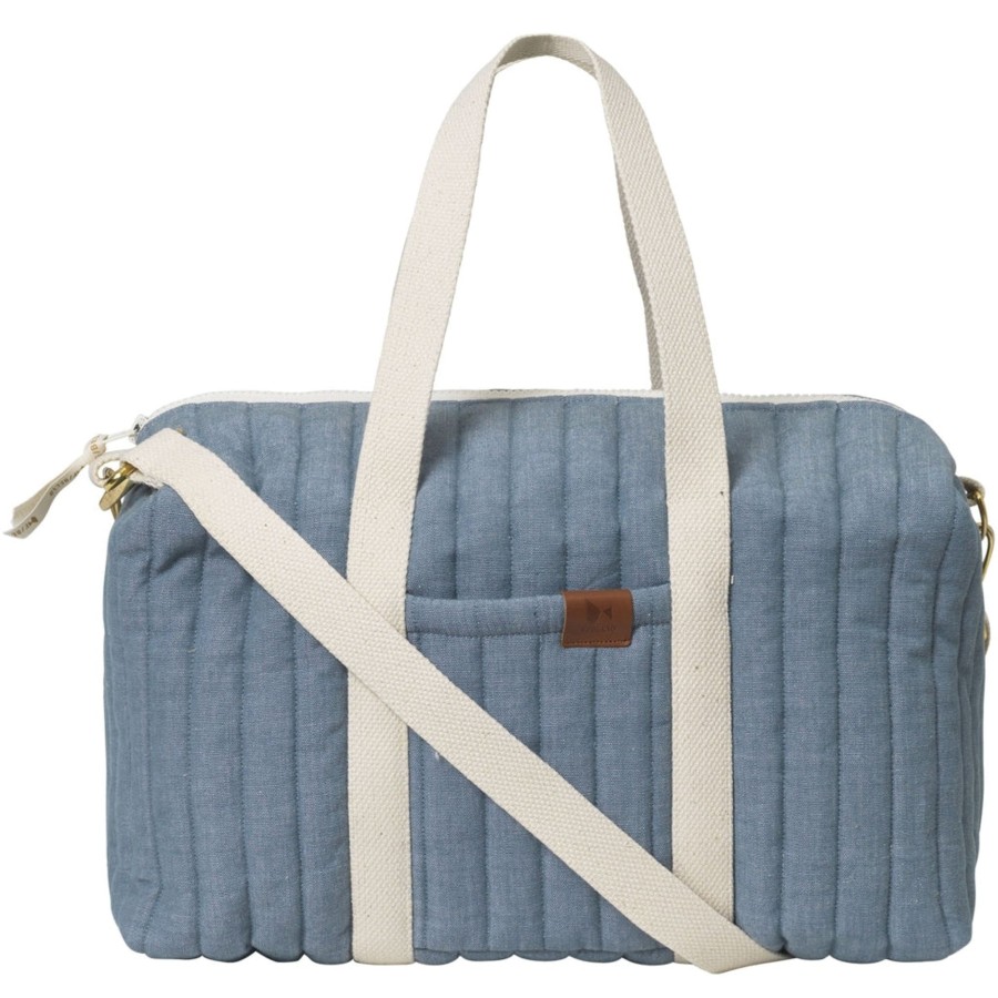 Bags & Backpacks Fabelab | Quilted Gym Bag - Chambray Blue Spruce