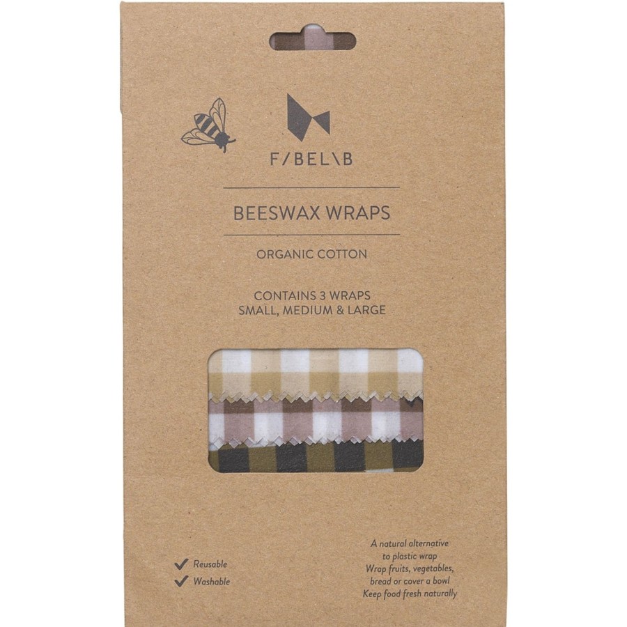 Mealtime Fabelab | Beeswax Wraps Mix - 3 Pack Ochre