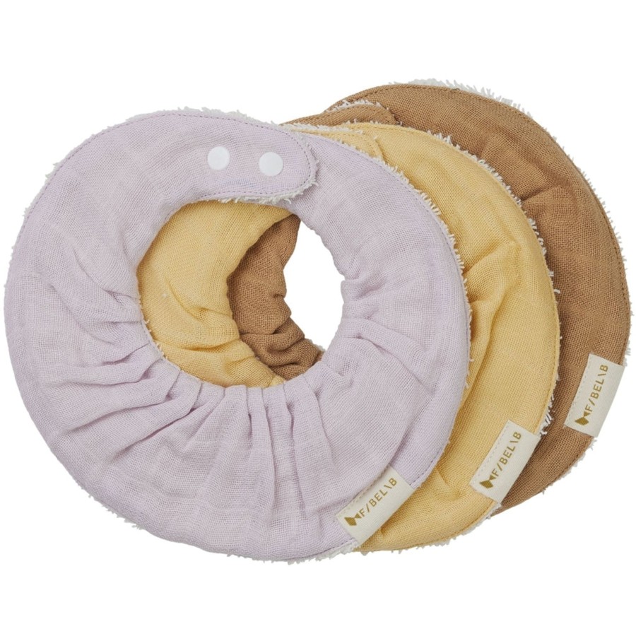 Mealtime Fabelab | Ruffle Bib - Star Dust - 3 Pack Lilac