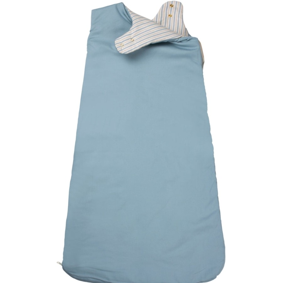 Bedtime Fabelab | Sleeping Bag Stripes 6-18M Cottage Blue