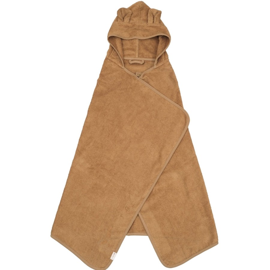 Bathtime Fabelab | Hooded Junior Towel - Bear Ochre