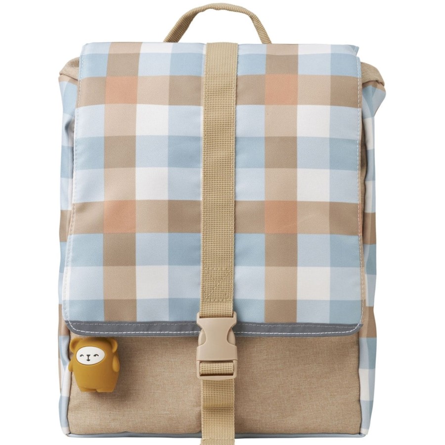 Bags & Backpacks Fabelab | Backpack - Small - Cottage Blue Checks Multi Print