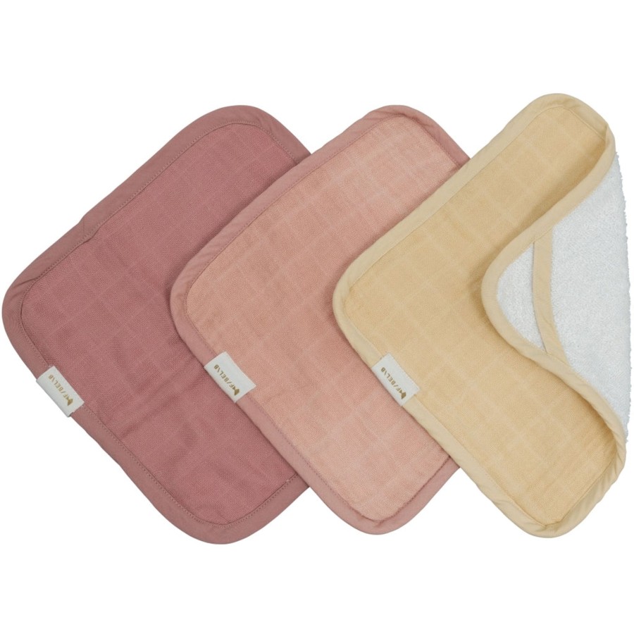 Bathtime Fabelab | Wash Cloths 3 Pack Pastel Flower