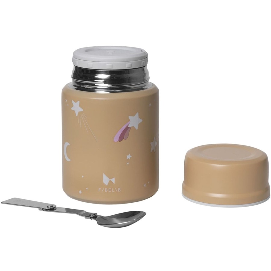 Mealtime Fabelab | Thermo Food Jar - Shooting Star - Caramel Multi Print