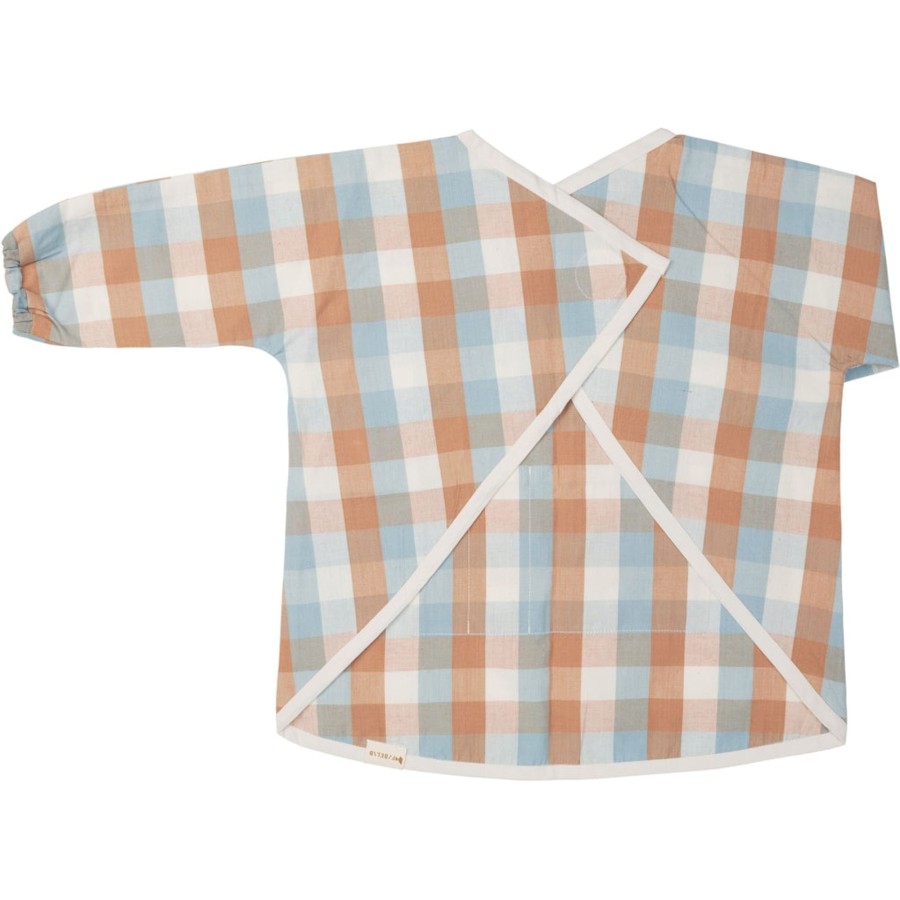 Mealtime Fabelab | Craft Smock - Cottage Blue Checks Multi Print