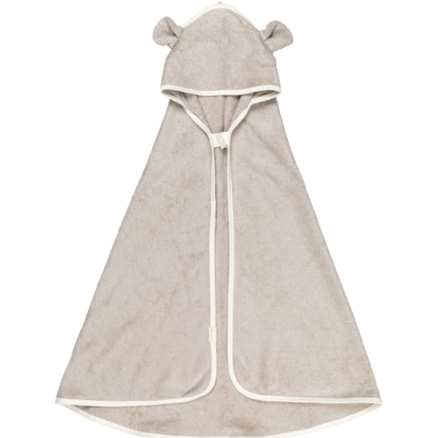 Bathtime Fabelab | Hooded Baby Towel - Bear Beige