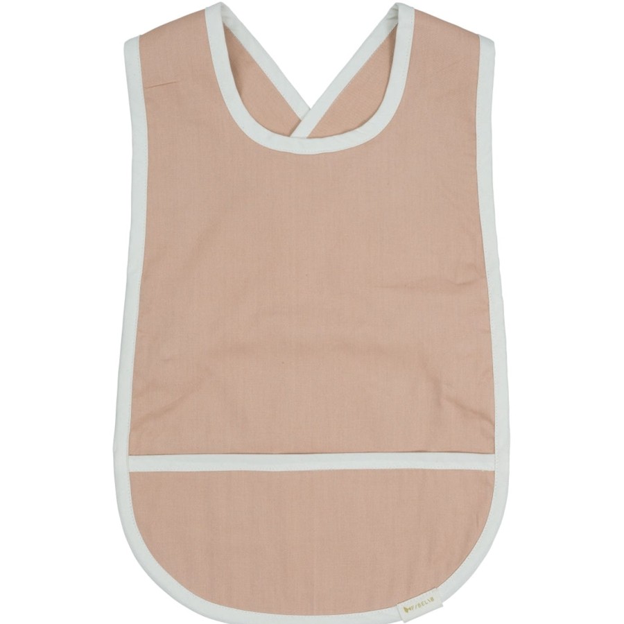 Mealtime Fabelab | Cross Back Bib Dusty Rose