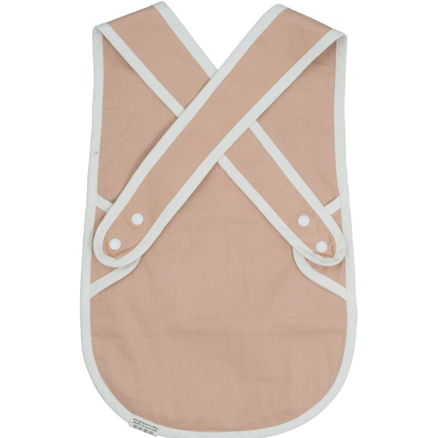 Mealtime Fabelab | Cross Back Bib Dusty Rose