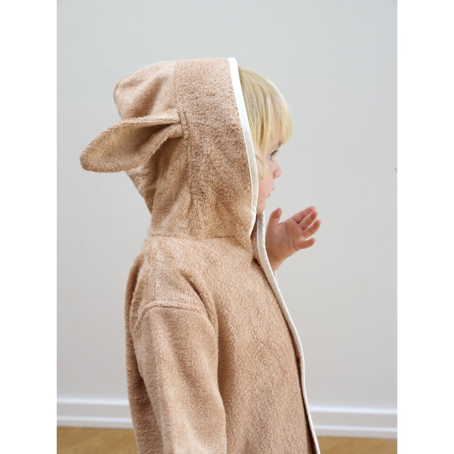 Bathtime Fabelab | Poncho-Robe - Baby - Bunny Old Rose