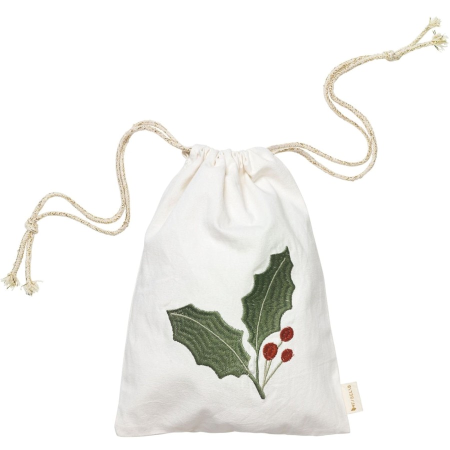 Home Fabelab | Gift Bag - Holly Embroidery Birch